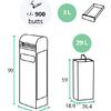 29L / 3L Container with ashtray